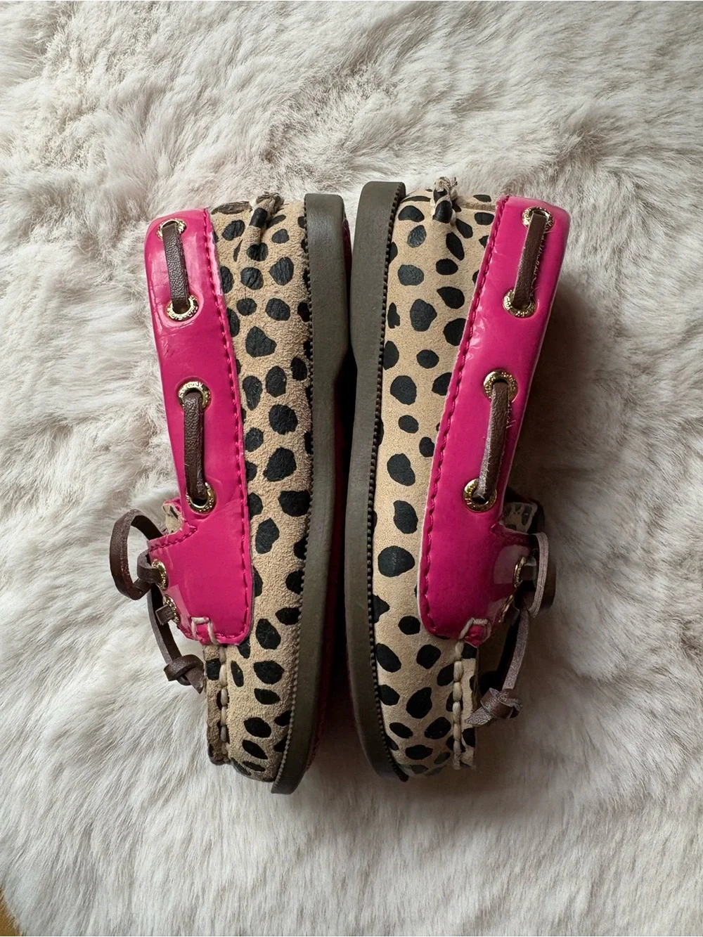 Sperry Top Siders Boat Shoe Leopard and Pink
